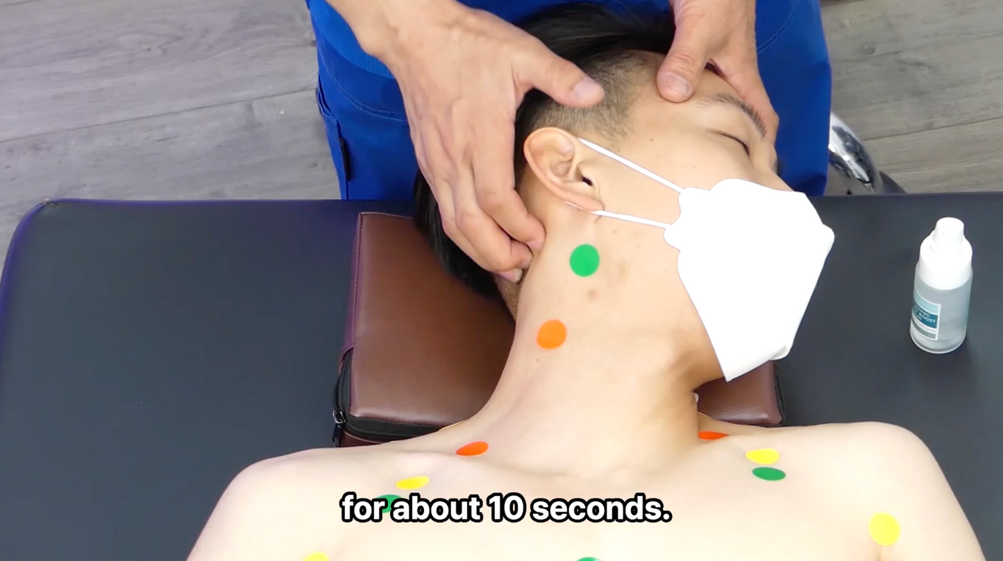 건식 마사지 상체 앞면 Dry Massage – Upper Body (Front Side)